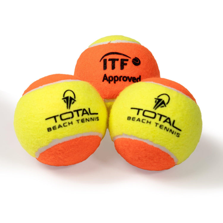 Bola de Beach Tennis TBT ITF Approved - 12 Unidades - Total Beach Tennis