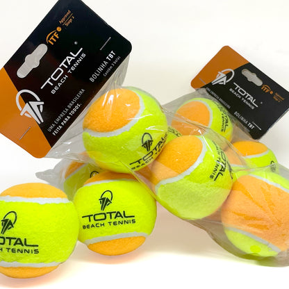 Bola de Beach Tennis TBT ITF Approved - 12 Unidades