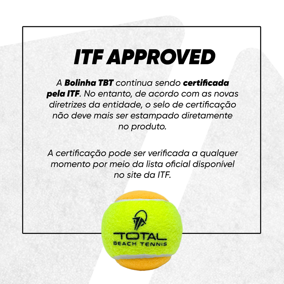 Kit 3 bolas beach tennis ITF Approved