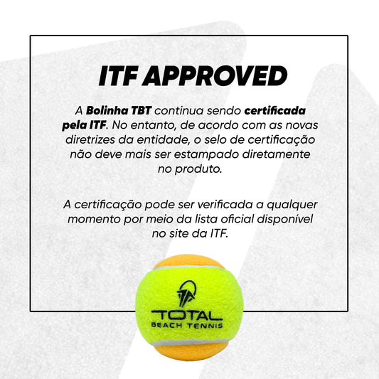 Kit 3 bolas beach tennis ITF Approved