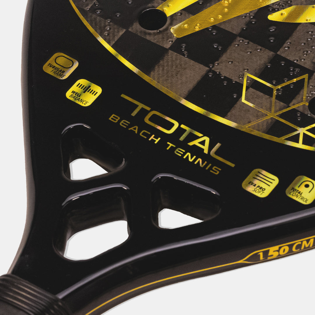 Raquete Beach Tennis Carbono 18k Total Evolution Golden 2025 + Capa