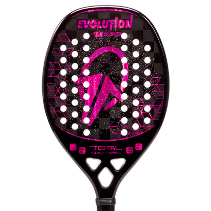 Raquete Beach Tennis Carbono 18k Total Evolution Violeta + Capa