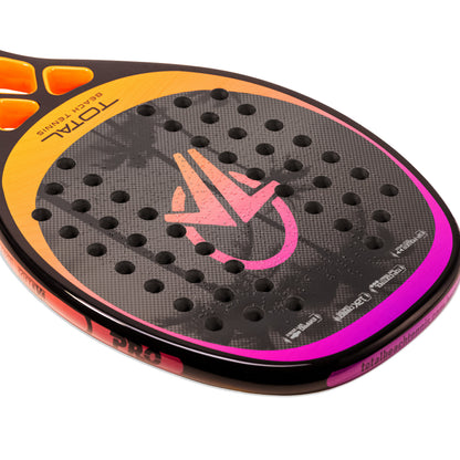 Raquete Beach Tennis Carbono 12k Total Pro Sunset + Capa - Total Beach Tennis