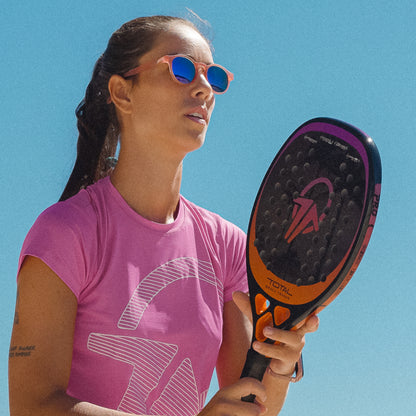 Raquete Beach Tennis Carbono 12k Total Pro Sunset + Capa - Total Beach Tennis