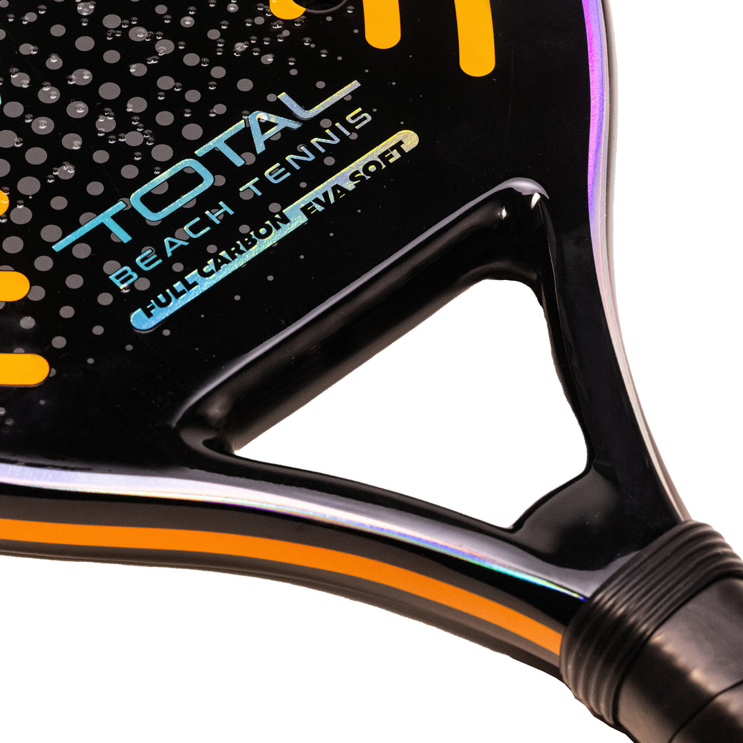 Kit Raquete Beach Tennis Total Fun + Bola + Grip + Fita + Capa
