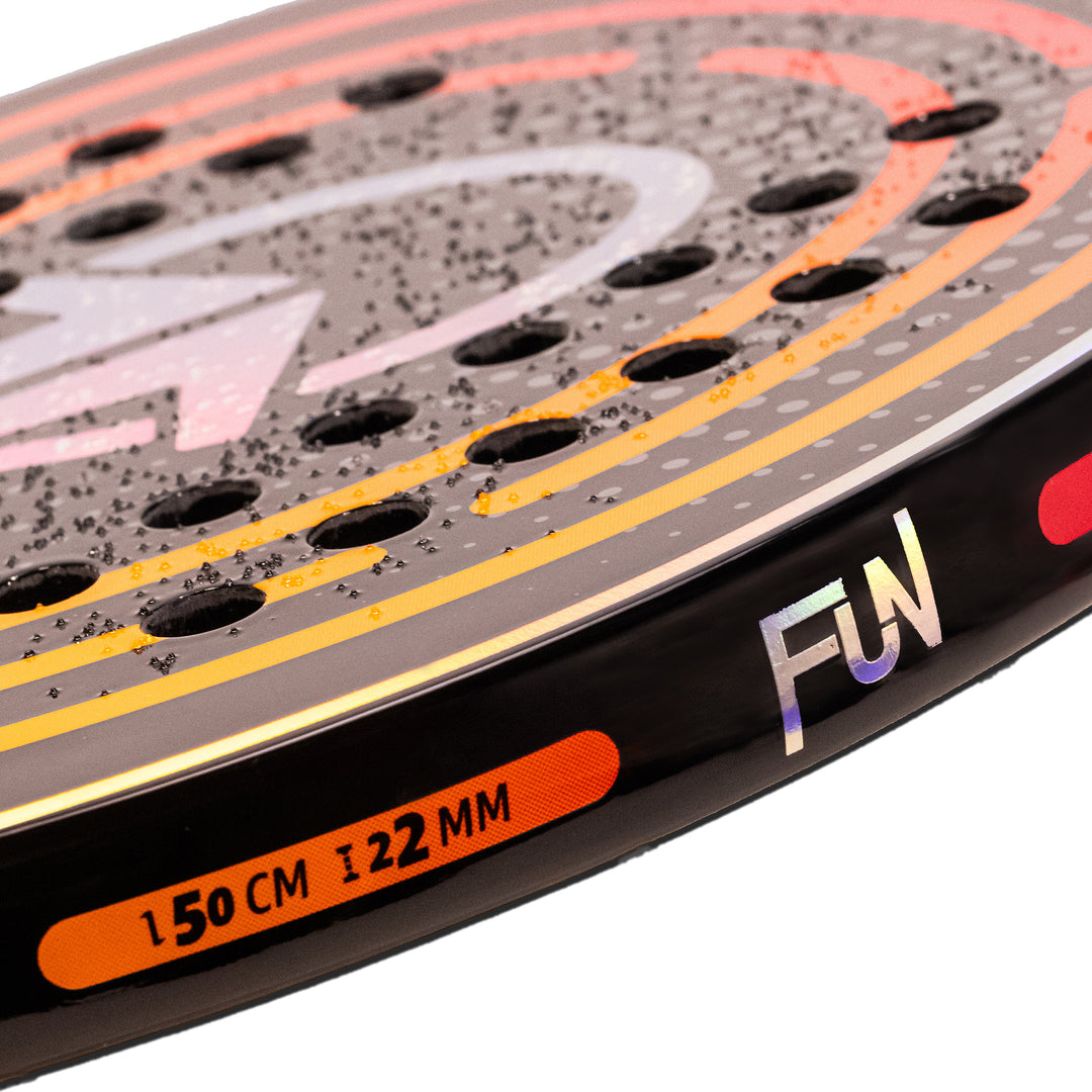 Kit Raquete Beach Tennis Total Fun + Bola + Grip + Fita + Capa