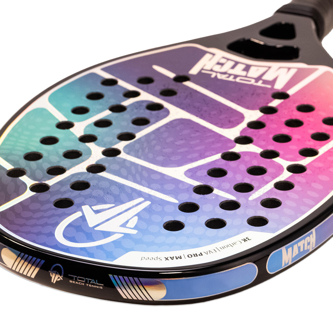 Kit Raquete Beach Tennis Total Match + Bola + Grip + Fita + Capa