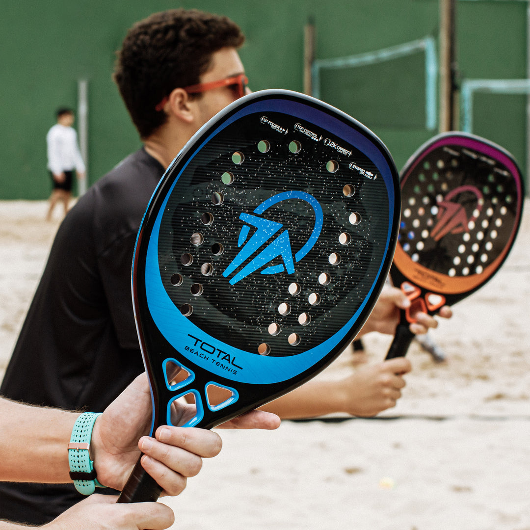 Raquete Beach Tennis Carbono 12k Total Pro 2025 + Capa