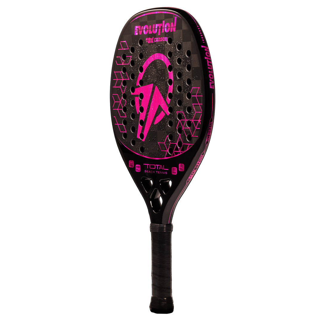 Raquete Beach Tennis Carbono 18k Total Evolution Violeta 2025 + Capa