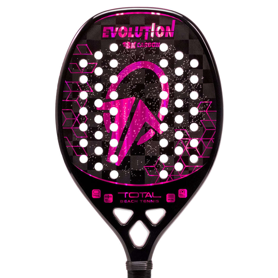 Raquete Beach Tennis Carbono 18k Total Evolution Violeta + Capa - Total Beach Tennis