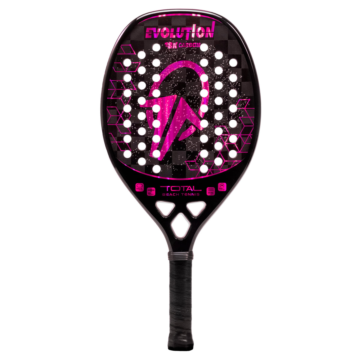 Raquete Beach Tennis Carbono 18k Total Evolution Violeta + Capa - Total Beach Tennis