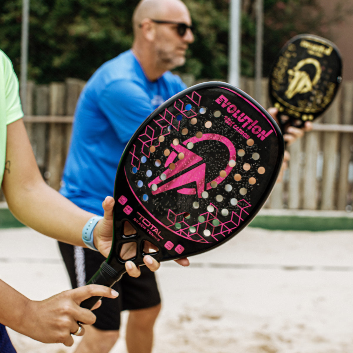 Raquete Beach Tennis Carbono 18k Total Evolution Violeta + Capa - Total Beach Tennis