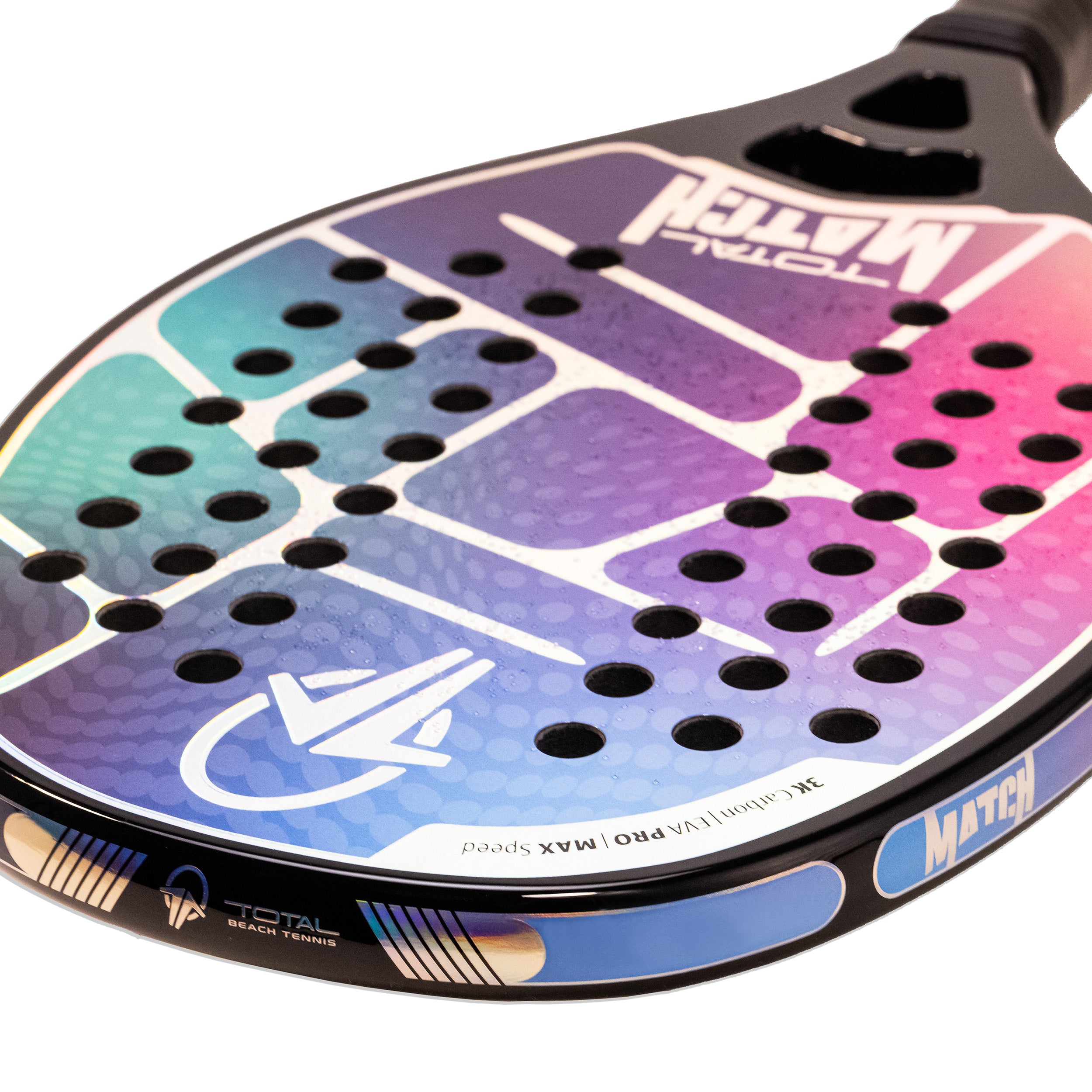 Raquete Beach Tennis Carbono 3k Total Match + Capa - Total Beach Tennis
