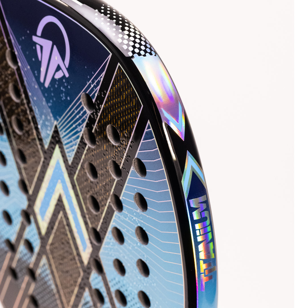 Kit Raquete Beach Tennis Total Titanium + Bola + Grip + Fita + Capa