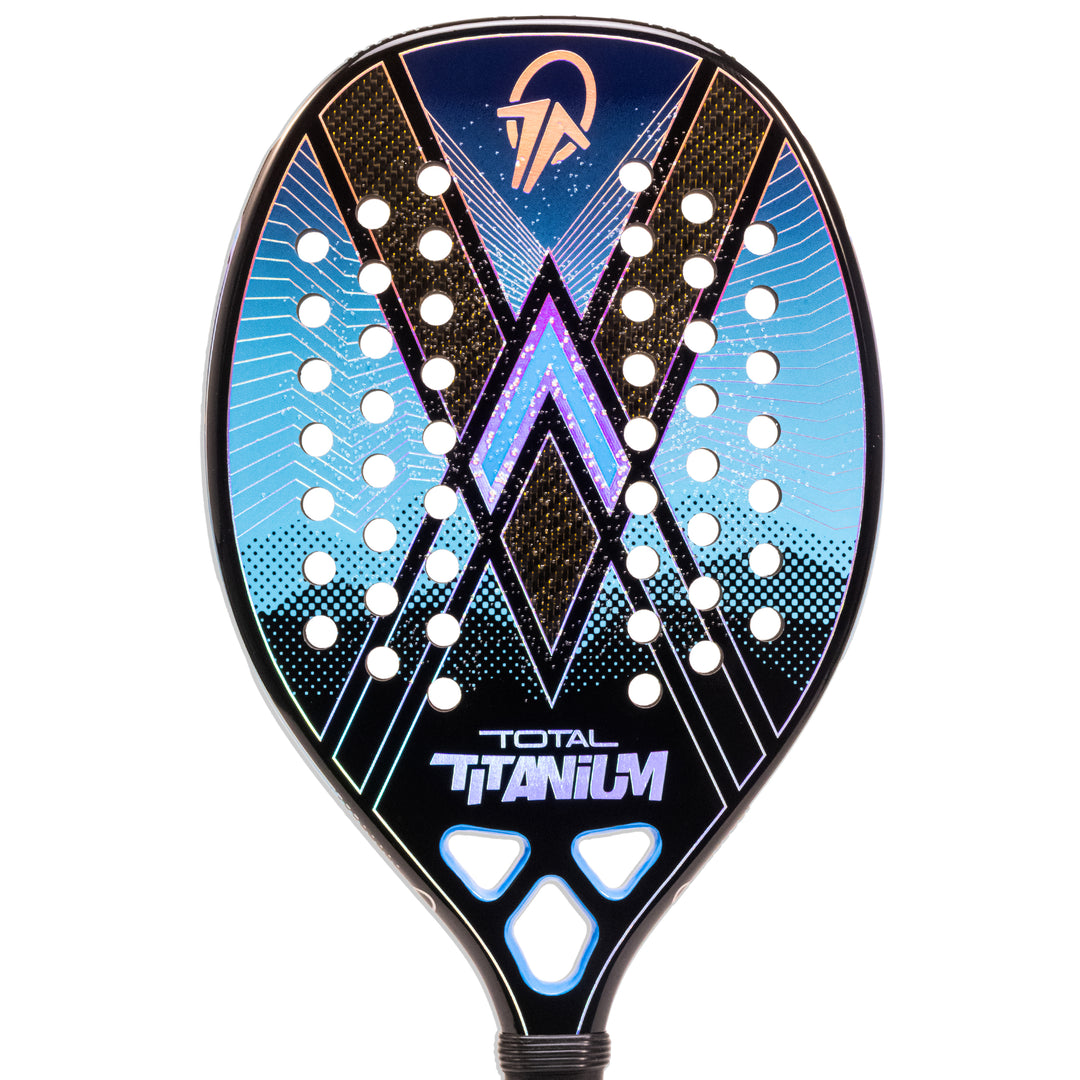 Raquete Beach Tennis Total Titanium Carbono 3k + Capa - Total Beach Tennis