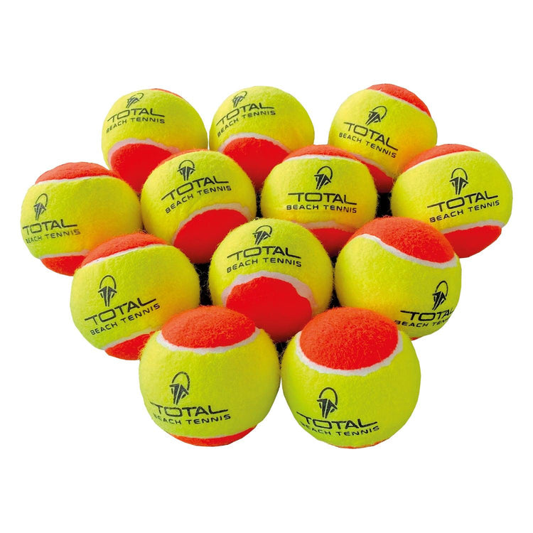Bola de Beach Tennis TBT ITF Approved - 12 Unidades - Total Beach Tennis
